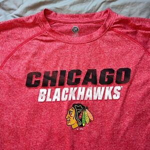 Chicago Blackhawks T Shirt Mens Size Medium Long Sleeve Hockey Graphic LS NHL